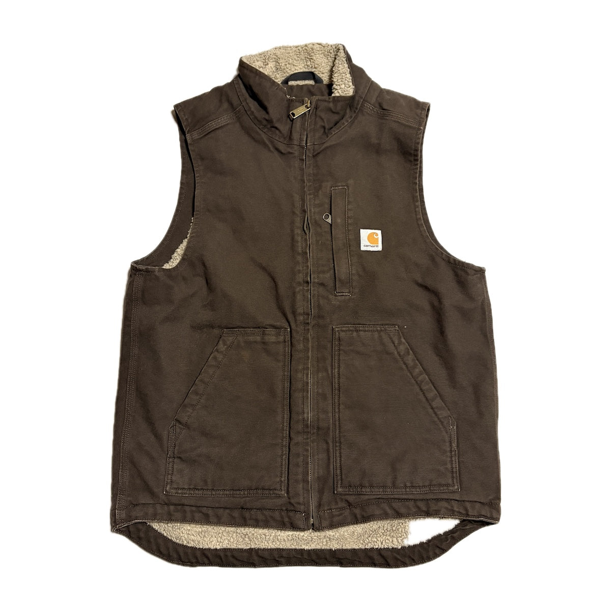 Carhartt ダック地 ベスト ブラウン メンズ カーハート Carhartt ダックベスト ブラウン メンズS – 古着屋まんたろう