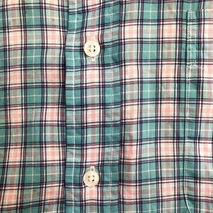 ラルフローレン 古着 BDシャツ チェック 刺繍ロゴ ゆるダボ L