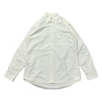 ラコステ 古着 BDシャツ 刺繍ロゴ 白シャツ レディースXL