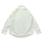 ラコステ 古着 BDシャツ 刺繍ロゴ 白シャツ レディースXL