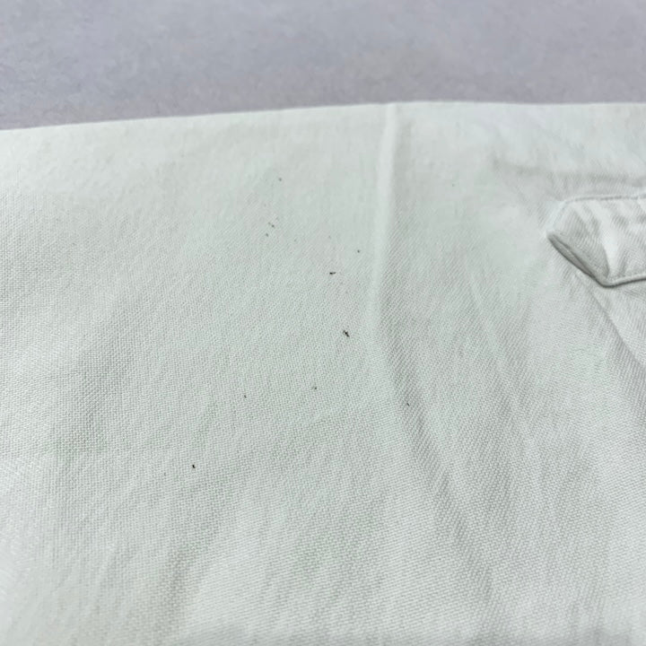 ラコステ 古着 BDシャツ 刺繍ロゴ 白シャツ レディースXL