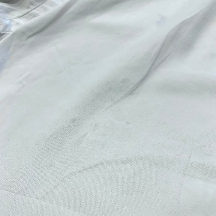 ラルフローレン 古着 長袖BDシャツ 白シャツ 刺繍ロゴ M