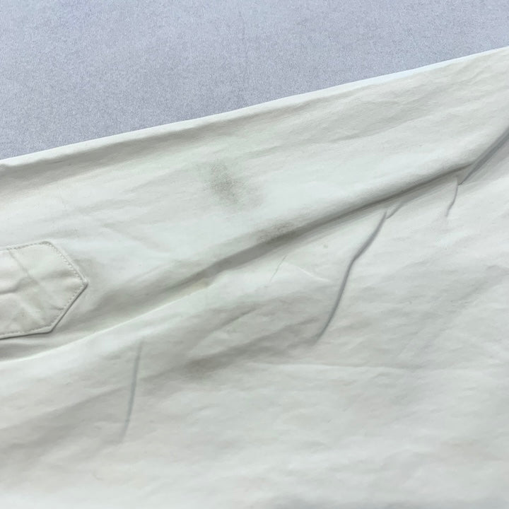 ラルフローレン 古着 長袖BDシャツ 白シャツ 刺繍ロゴ M