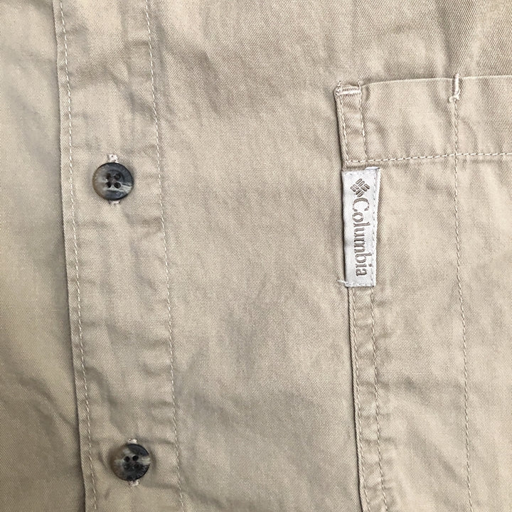コロンビア 古着 BDシャツ ワンポイントロゴ アースカラー XXL