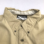 コロンビア 古着 BDシャツ ワンポイントロゴ アースカラー XXL