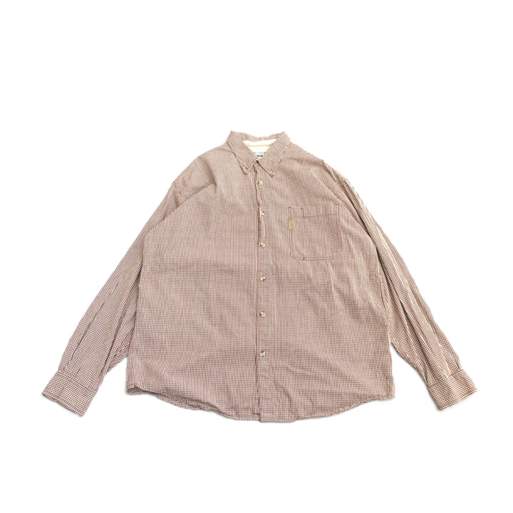 コロンビア 古着 BDシャツ チェック ゆるダボ ワンポイント XXL