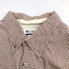 コロンビア 古着 BDシャツ チェック ゆるダボ ワンポイント XXL