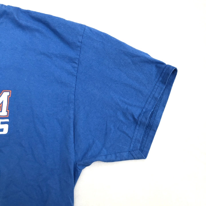 チャンピオン 古着 Tシャツ フェノムホープス 刺繍ロゴ ブルー XL