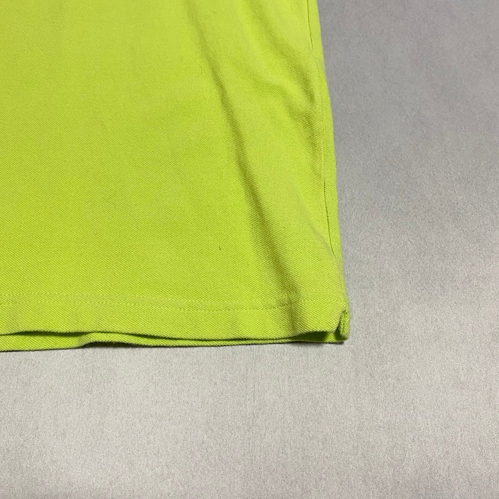 ラコステ LACOSTE 半袖ポロシャツ 刺繍ロゴ グリーン メンズXL