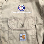 カーハート Carhartt 長袖シャツ BDシャツ 企業ロゴ 刺繍 メンズXL
