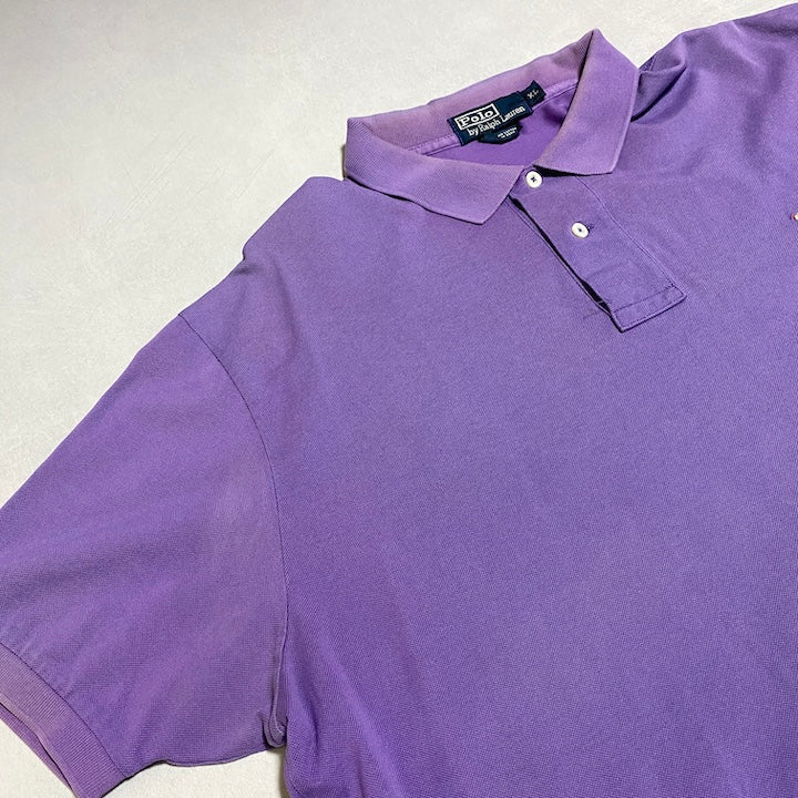 ポロラルフローレン Polo Ralph Lauren 半袖ポロシャツ パープル