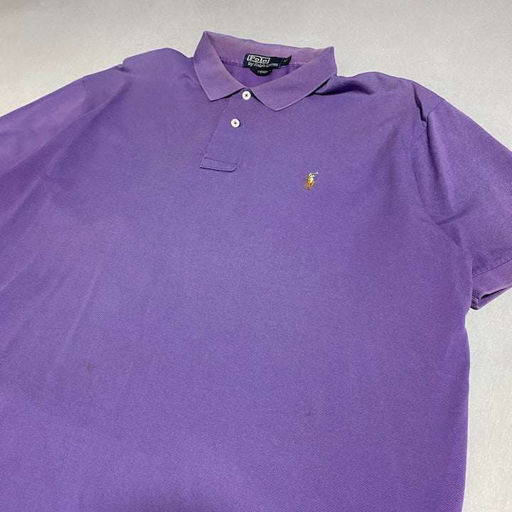 ポロラルフローレン Polo Ralph Lauren 半袖ポロシャツ パープル