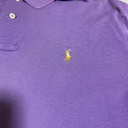 ポロラルフローレン Polo Ralph Lauren 半袖ポロシャツ パープル メンズXL