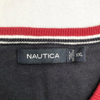 ノーティカ NAUTICA ベスト レッド 刺繍ロゴ メンズXXL