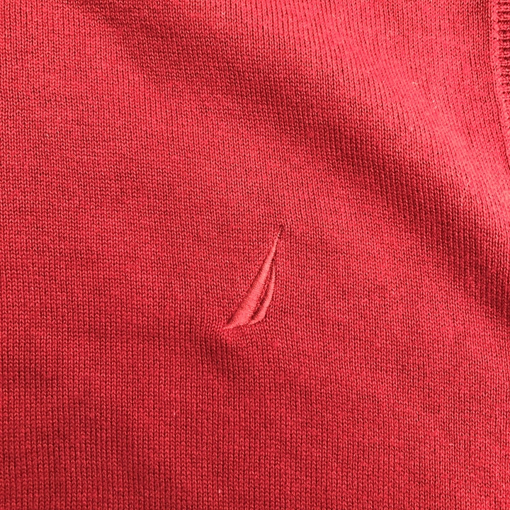 ノーティカ NAUTICA ベスト レッド 刺繍ロゴ メンズXXL
