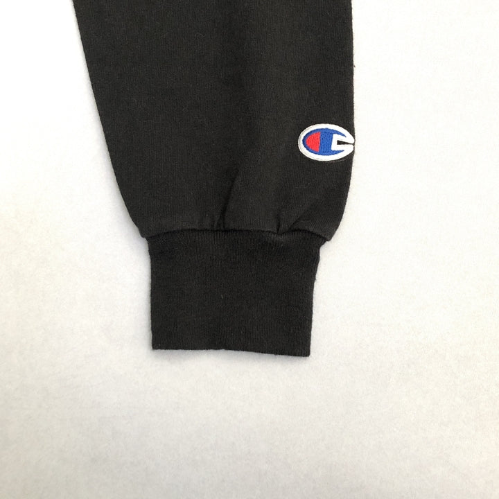 チャンピオン 古着 ロンT カレッジ系 ケネソー ブラック M