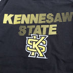 チャンピオン 古着 ロンT カレッジ系 ケネソー ブラック M