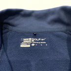 ナイキ NIKE ジャージ ハーフジップ 刺繍ロゴ ネイビー メンズM