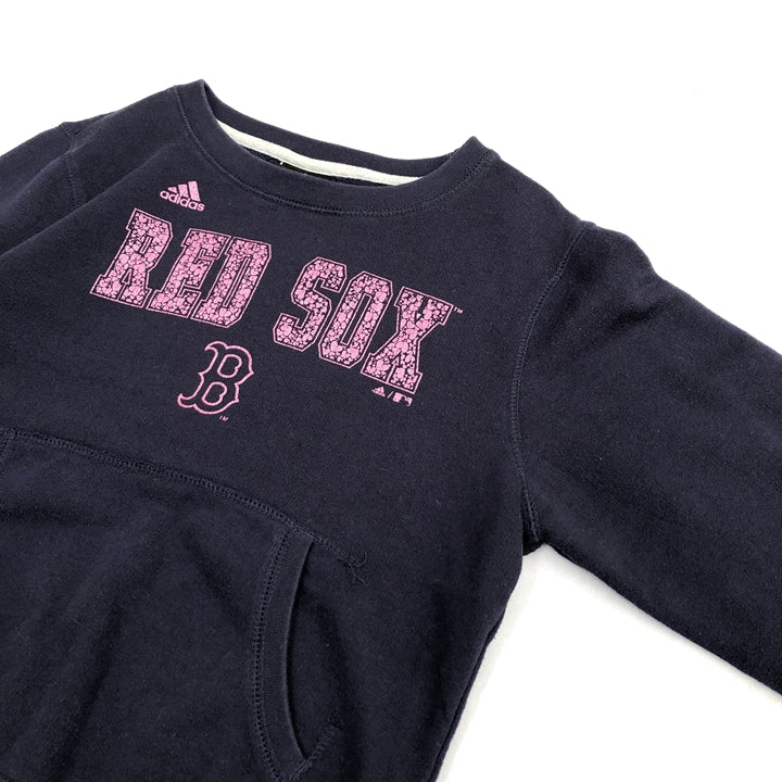 アディダス 古着 スウェット ネイビー レッドソックス レディースM