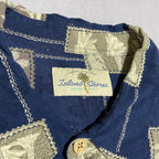 アイランドシェアーズ 古着 半袖シャツ アロハシャツ ブルー XXL