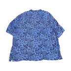 GEORGE 古着 半袖シャツ アロハシャツ ブルー XXL