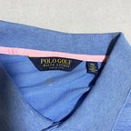 ポロゴルフ ラルフローレン 古着 半袖ポロシャツ ブルー XXL