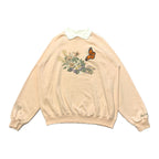 ヘインズ Hanes スウェット ビッグプリント ピンク メンズXL
