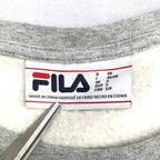 フィラ FILA スウェット 裏起毛 グレー 刺繍ロゴ メンズS