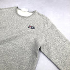 フィラ FILA スウェット 裏起毛 グレー 刺繍ロゴ メンズS