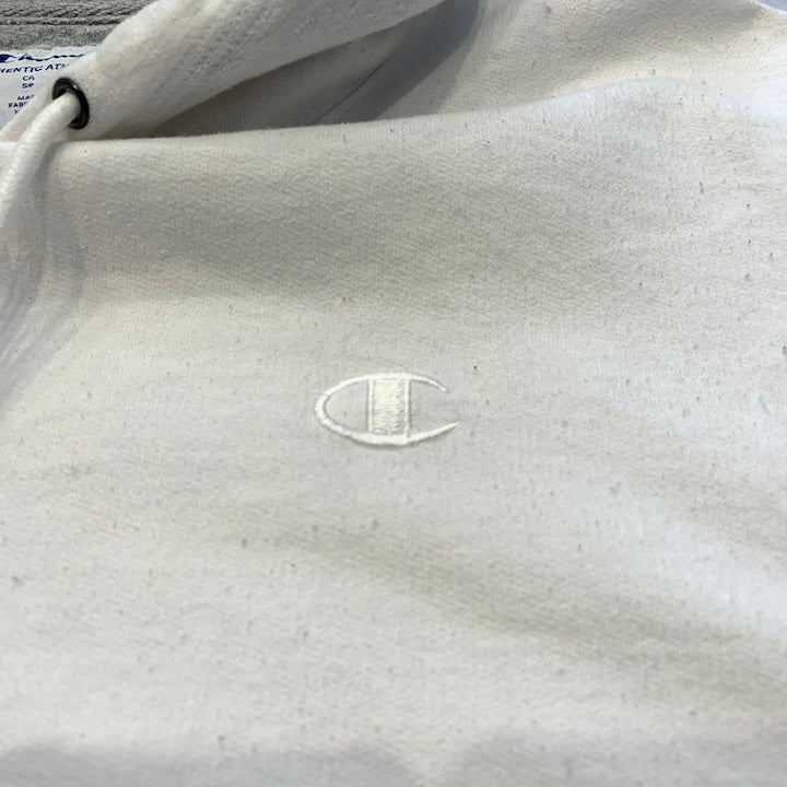 チャンピオン Champion パーカー 刺繍ロゴ ホワイト メンズL