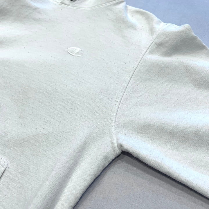 チャンピオン Champion パーカー 刺繍ロゴ ホワイト メンズL
