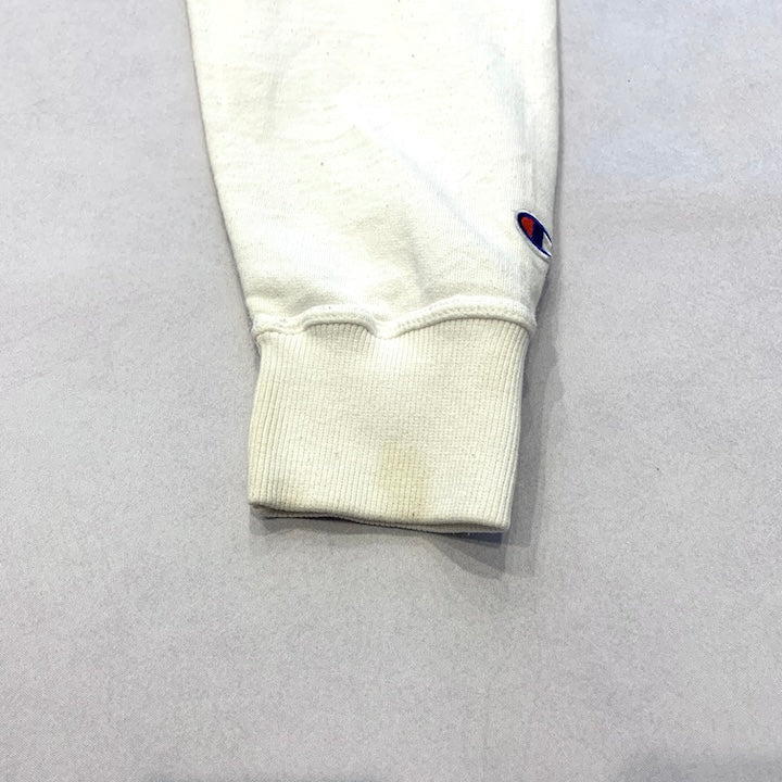 チャンピオン Champion パーカー 刺繍ロゴ ホワイト メンズL