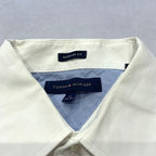 トミーヒルフィガー Tommy Hilfiger 長袖シャツ BDシャツ ホワイト メンズXL