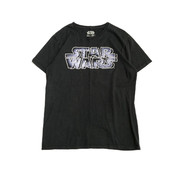 スターウォーズ 古着 Tシャツ ビッグロゴ ブラック M