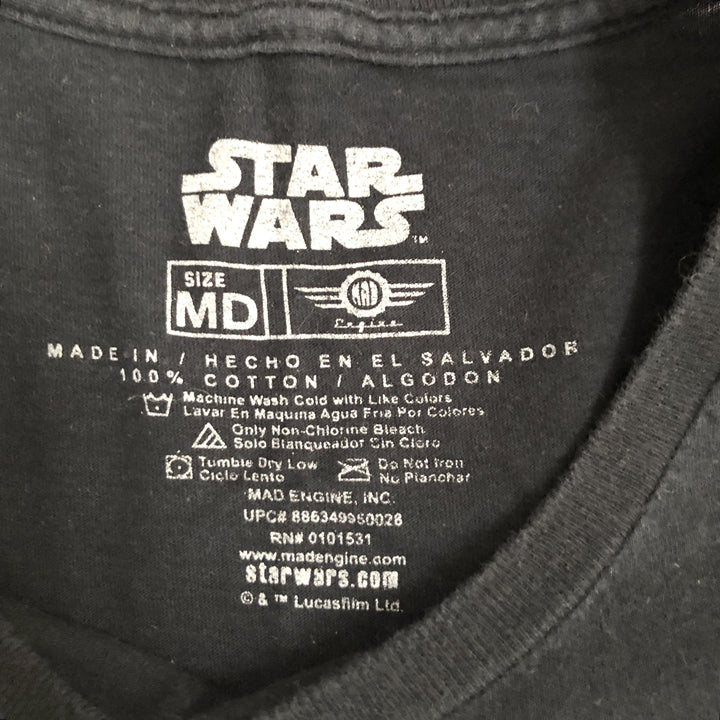 スターウォーズ 古着 Tシャツ ビッグロゴ ブラック M