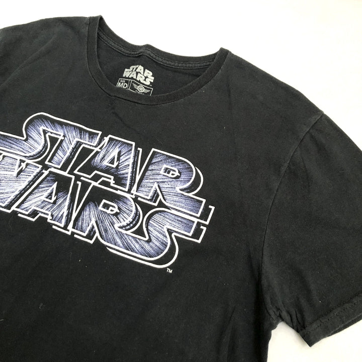 スターウォーズ 古着 Tシャツ ビッグロゴ ブラック M