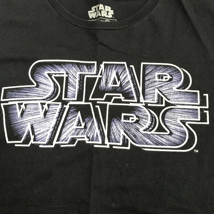 スターウォーズ 古着 Tシャツ ビッグロゴ ブラック M