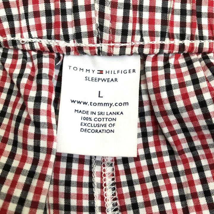 トミーヒルフィガー Tommy Hilfiger イージーパンツ チェック柄 メンズL