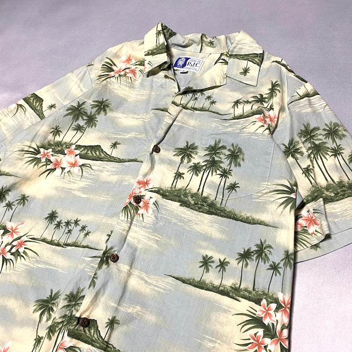 RJC 古着 半袖シャツ アロハシャツ USA製 L