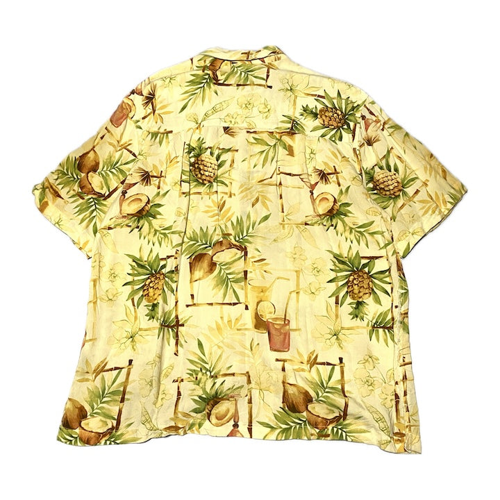 カリビアンジョー Caribbean Joe 半袖シャツ アロハシャツ 総柄 メンズM