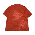 トミーバハマ Tommy Bahama 半袖シャツ アロハシャツ レッド 赤 総柄 メンズXL