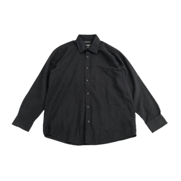 ハガー 古着 長袖シャツ オーバーサイズ ブラック M
