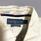 ラルフローレン Ralph Lauren 半袖シャツ ホワイト 白 刺繍 メンズL
