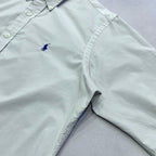 ラルフローレン Ralph Lauren 長袖シャツ BDシャツ 刺繍ロゴ ホワイト メンズM