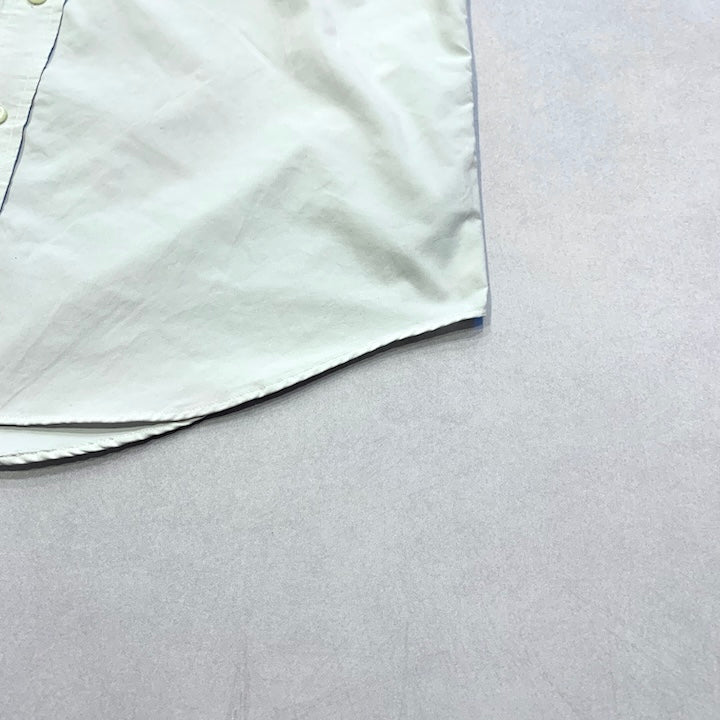 ラルフローレン Ralph Lauren 長袖シャツ BDシャツ 刺繍ロゴ ホワイト メンズM