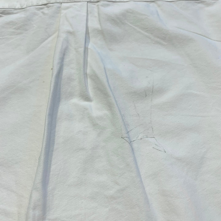 ラルフローレン 古着 BDシャツ 白シャツ 刺繍ロゴ 3XL