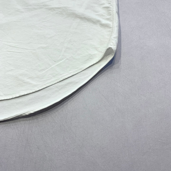 ラルフローレン 古着 BDシャツ 白シャツ 刺繍ロゴ 3XL