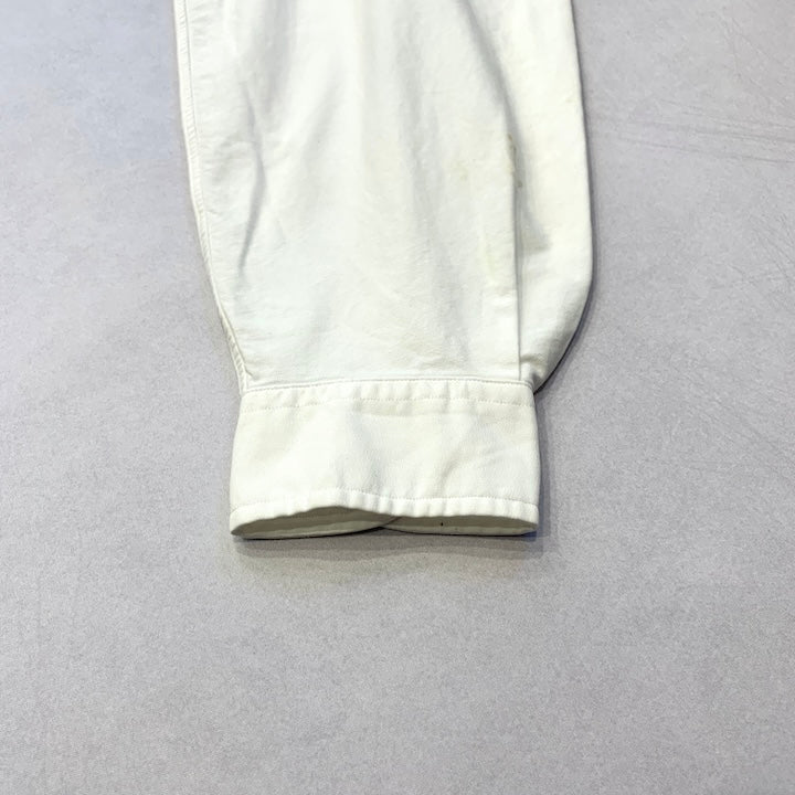 ラルフローレン 古着 BDシャツ 白シャツ 刺繍ロゴ 3XL