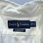ラルフローレン Ralph Lauren 長袖シャツ BDシャツ ホワイト 刺繍 メンズXL