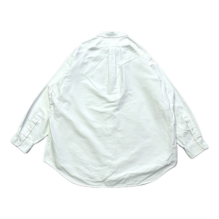 ラルフローレン 古着 BDシャツ 刺繍ロゴ 白シャツ L